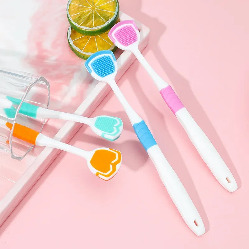 Tongue Scraper Silicone Soft Tongue Cleaner For Fresh Breath
