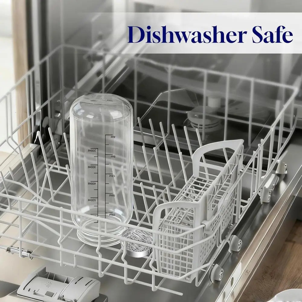 XMSJ Glass Shaker Bottle Stainless Steel Ball Cleaning Brush