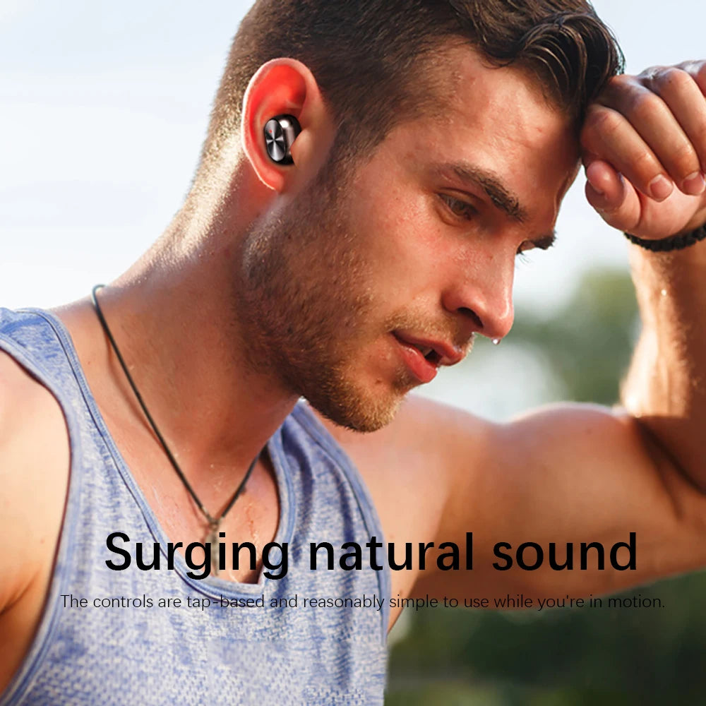 GREATWALL TWS Wireless Earphones With LED Display Microphone