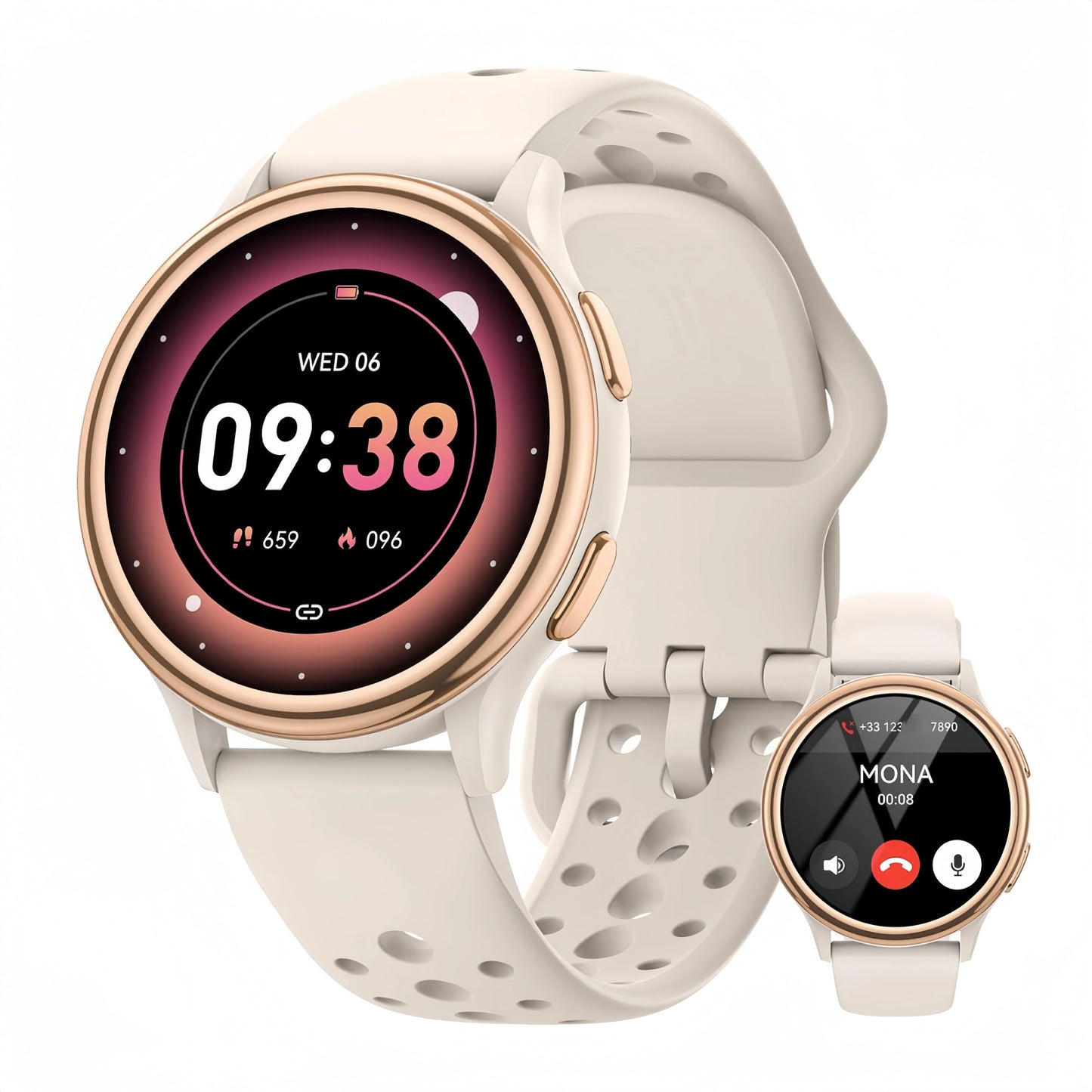 AnyloopCa Women Smartwatch Fitness Tracker 400+ Faces and Female Health