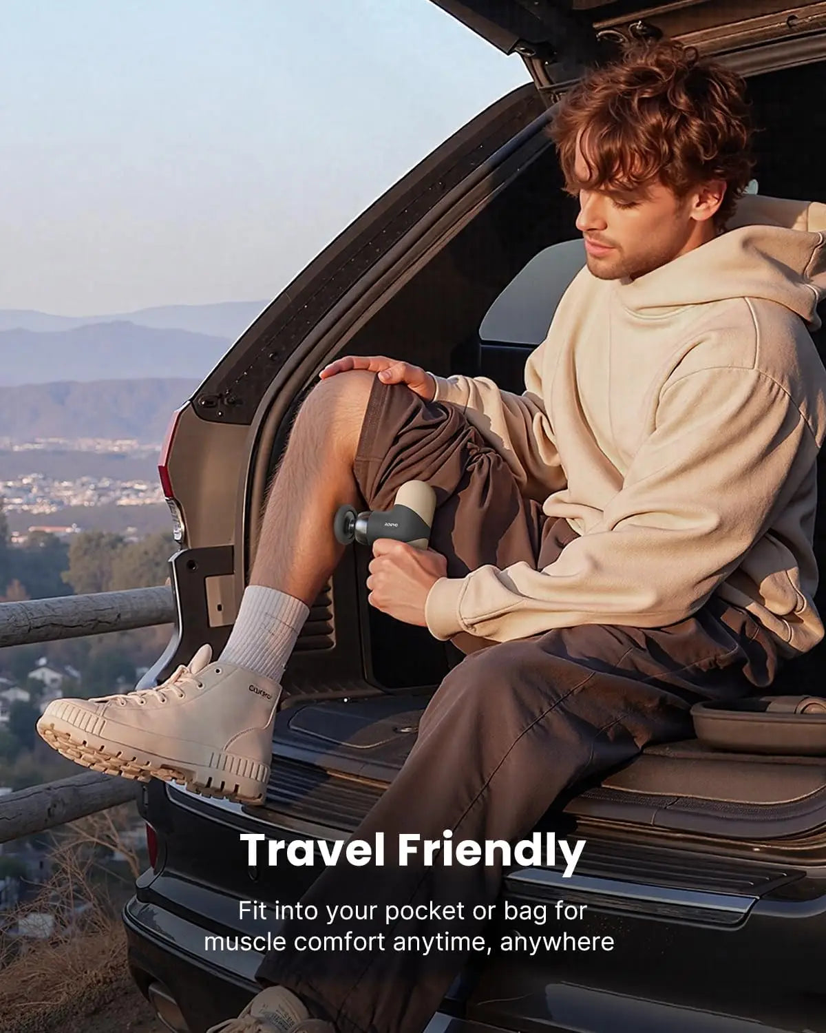 Mini Thermal Massage Gun With Heat Portable Deep Tissue Massager