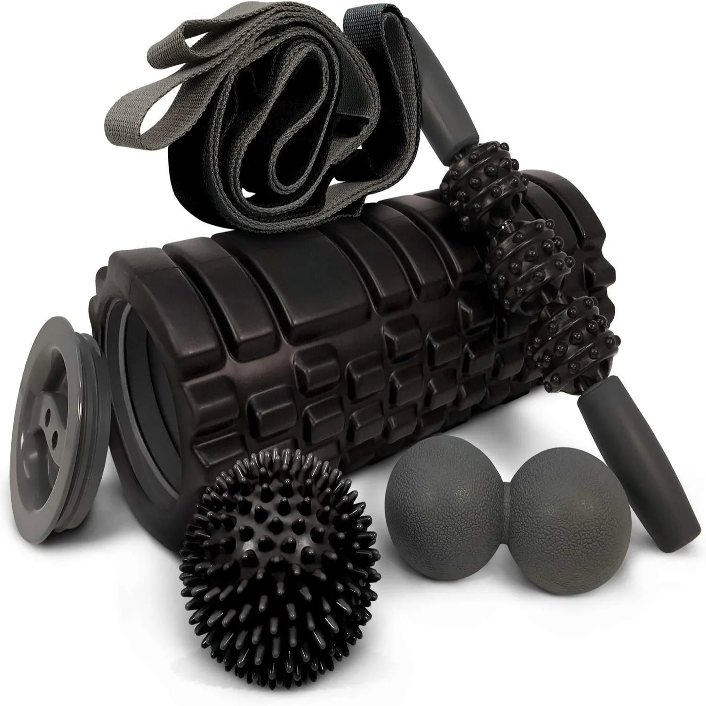LISM 5-In-1 Foam Roller Set With Premium Hollow Core Accessories