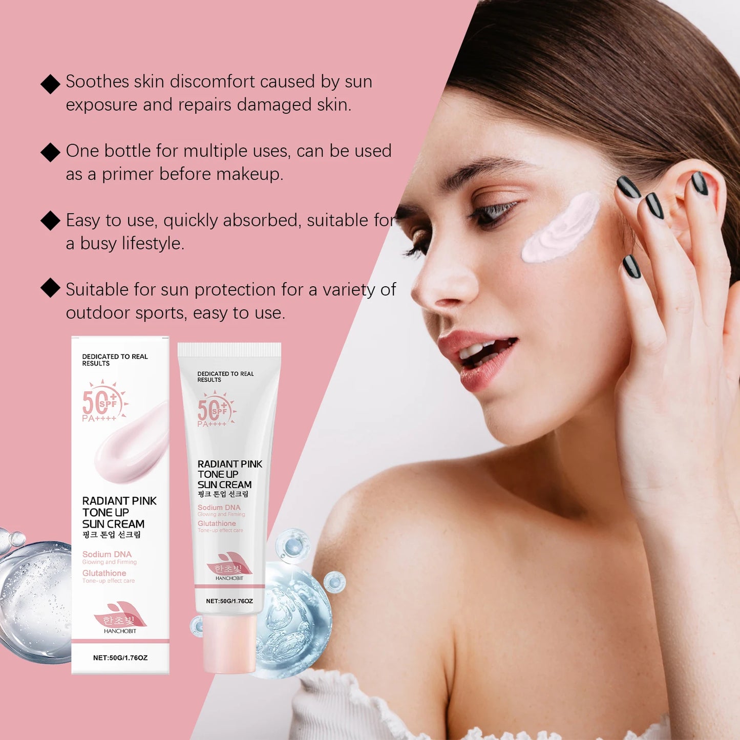 Hanchobit Body Sunscreen Cream Moisturizing Daily SPF Sunblock