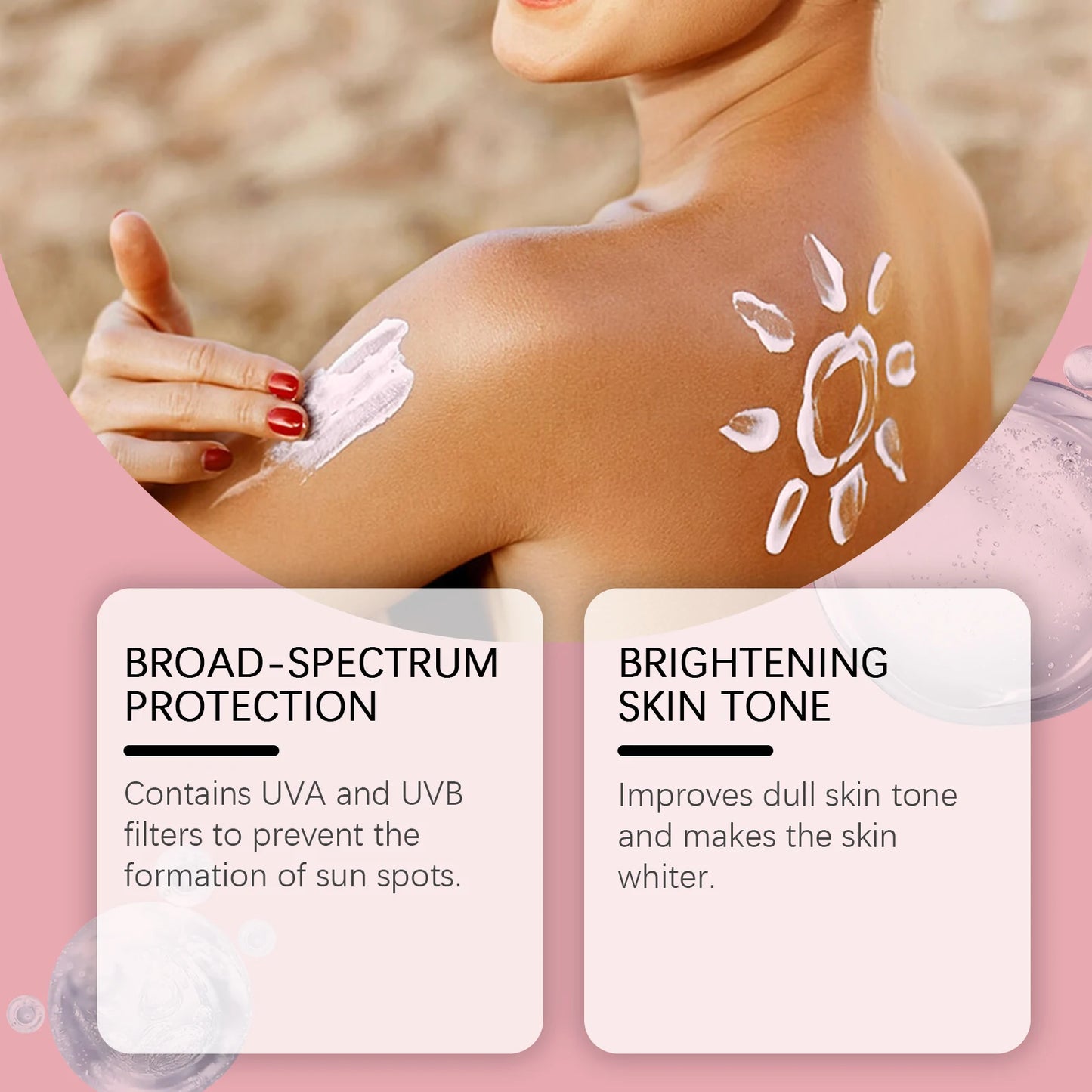 Hanchobit Body Sunscreen Cream Moisturizing Daily SPF Sunblock