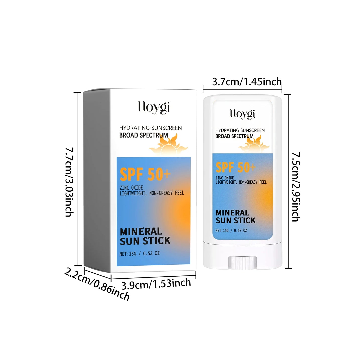 Hoygi Sunscreen Cream Stick SPF50 Face Moisturizer UV Blocker