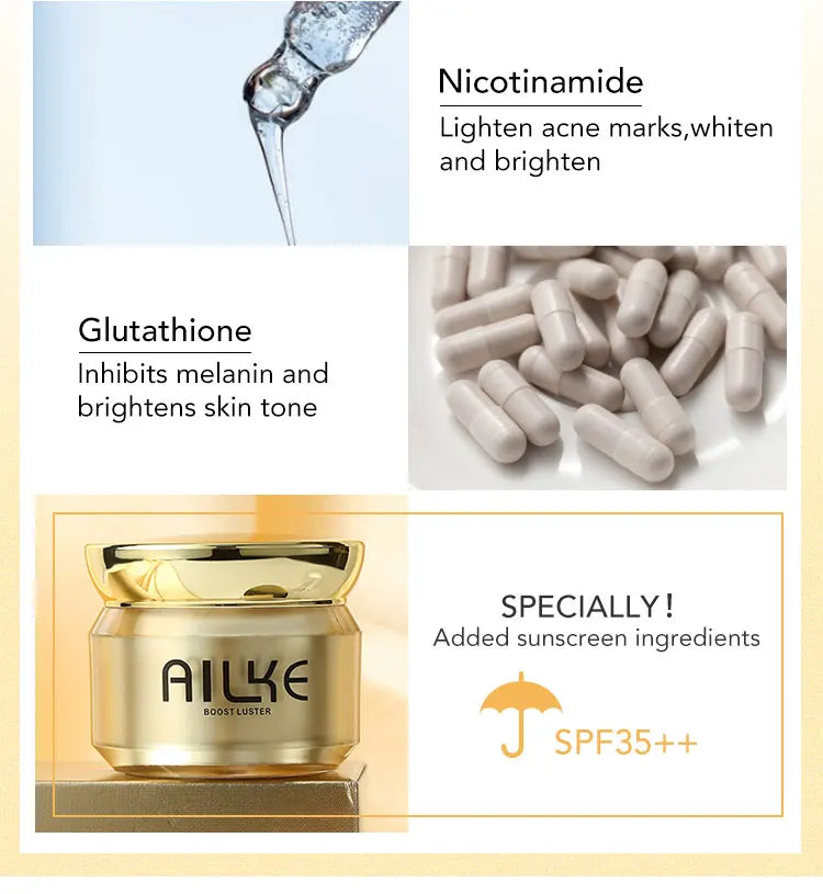 AILKE Dark Spot Corrector SPF 35+ Hydrating Facial Cream