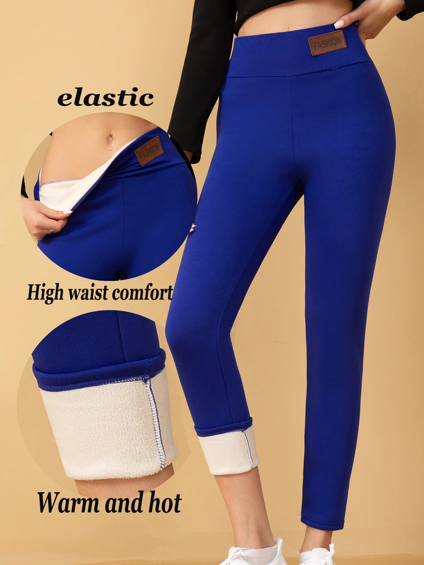 Winter Warm Fleece Lined Leggings For Women Pack Of Four