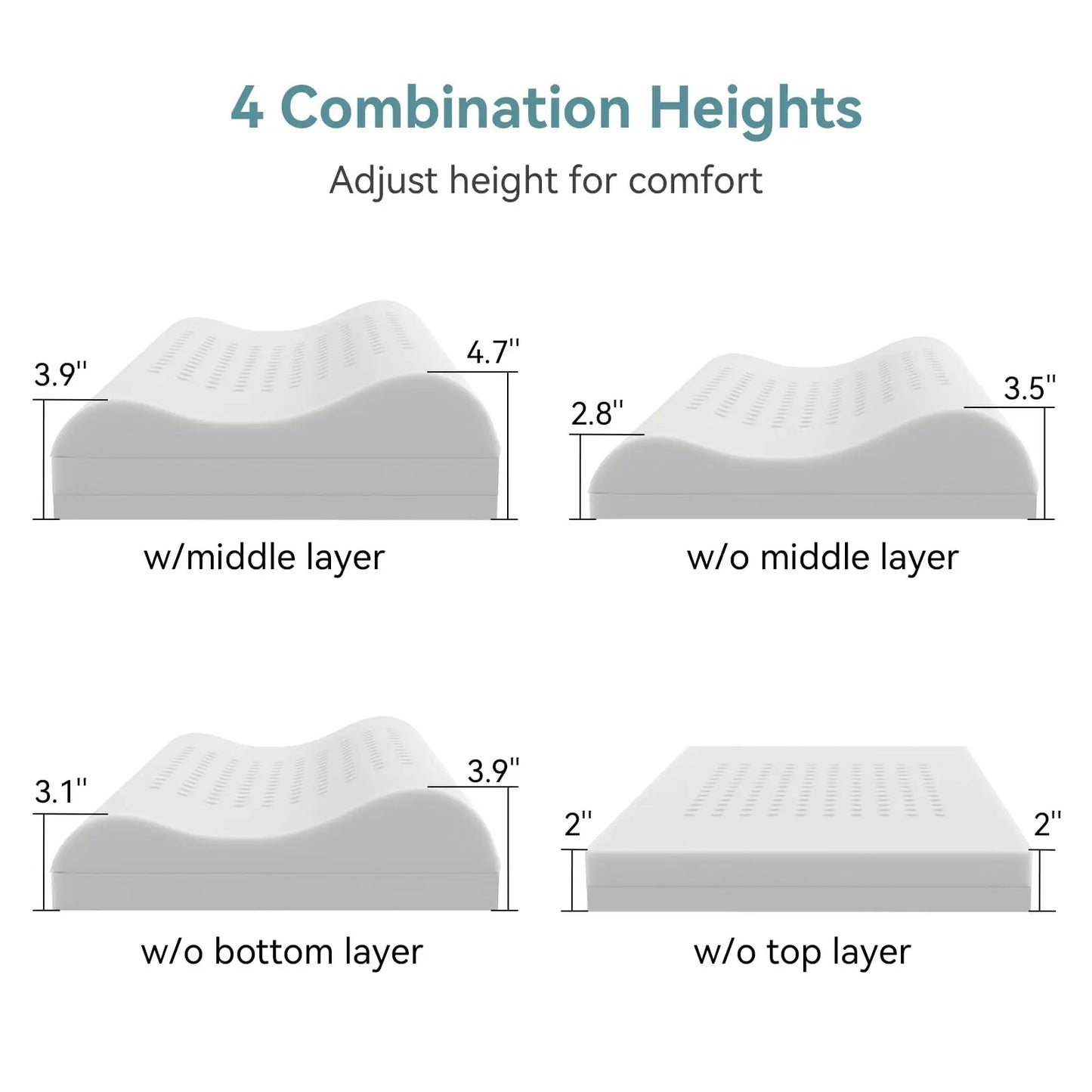 Hcore Adjustable Ergonomic Memory Foam Neck Pillow