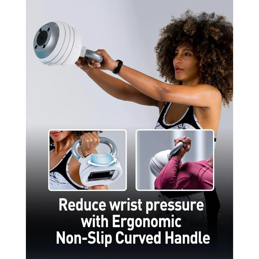 LISM Adjustable Kettlebell 30lb For Home Gym Full Body Workout