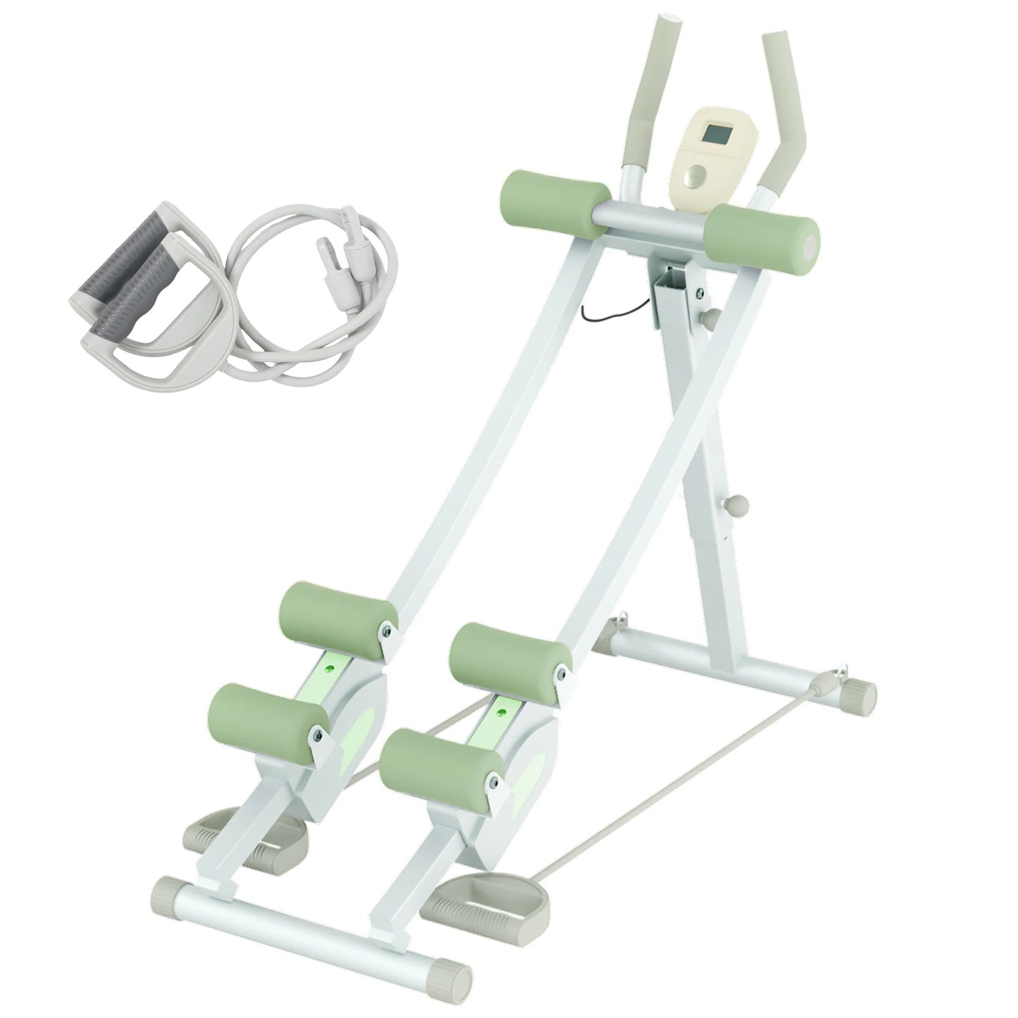 Monorail Ab Machine Adjustable Height Waist Trainer With Four Levels