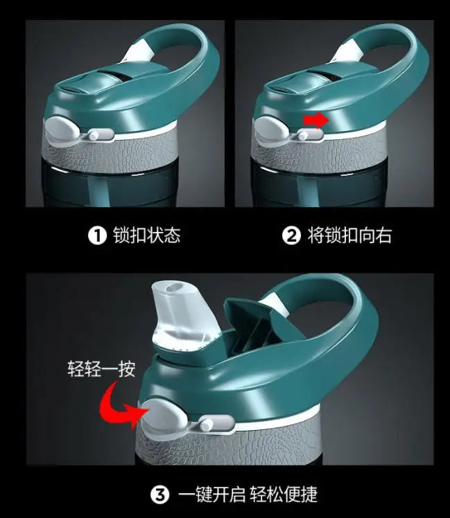 Eco-Friendly Tritan Water Bottle With Straw