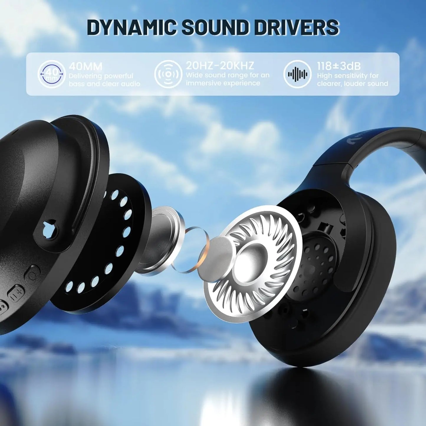 Attack Shark G300 Wireless Bluetooth Headphones With ENC Noise Cancellation