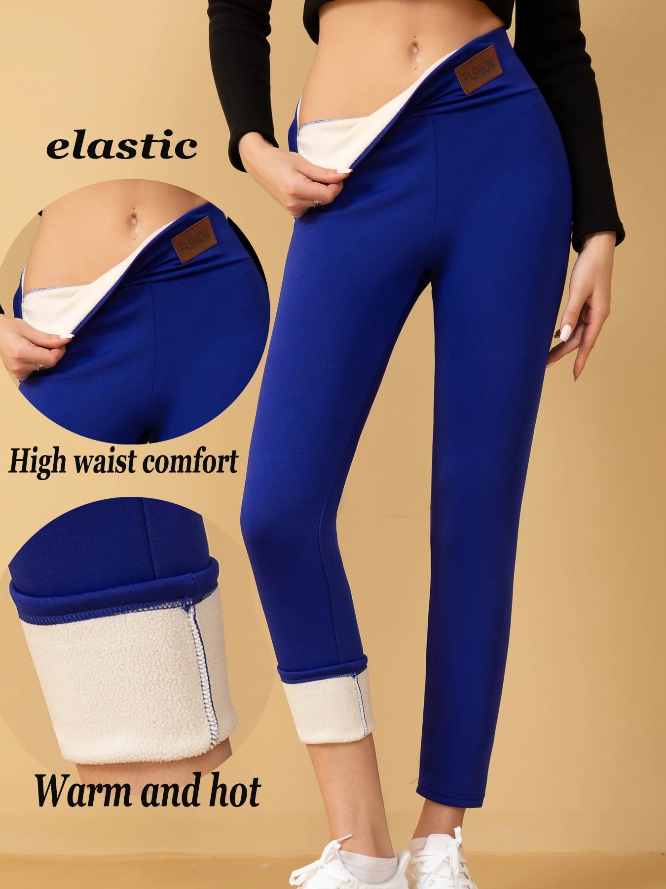 Winter Warm Fleece Lined Leggings For Women Pack Of Four