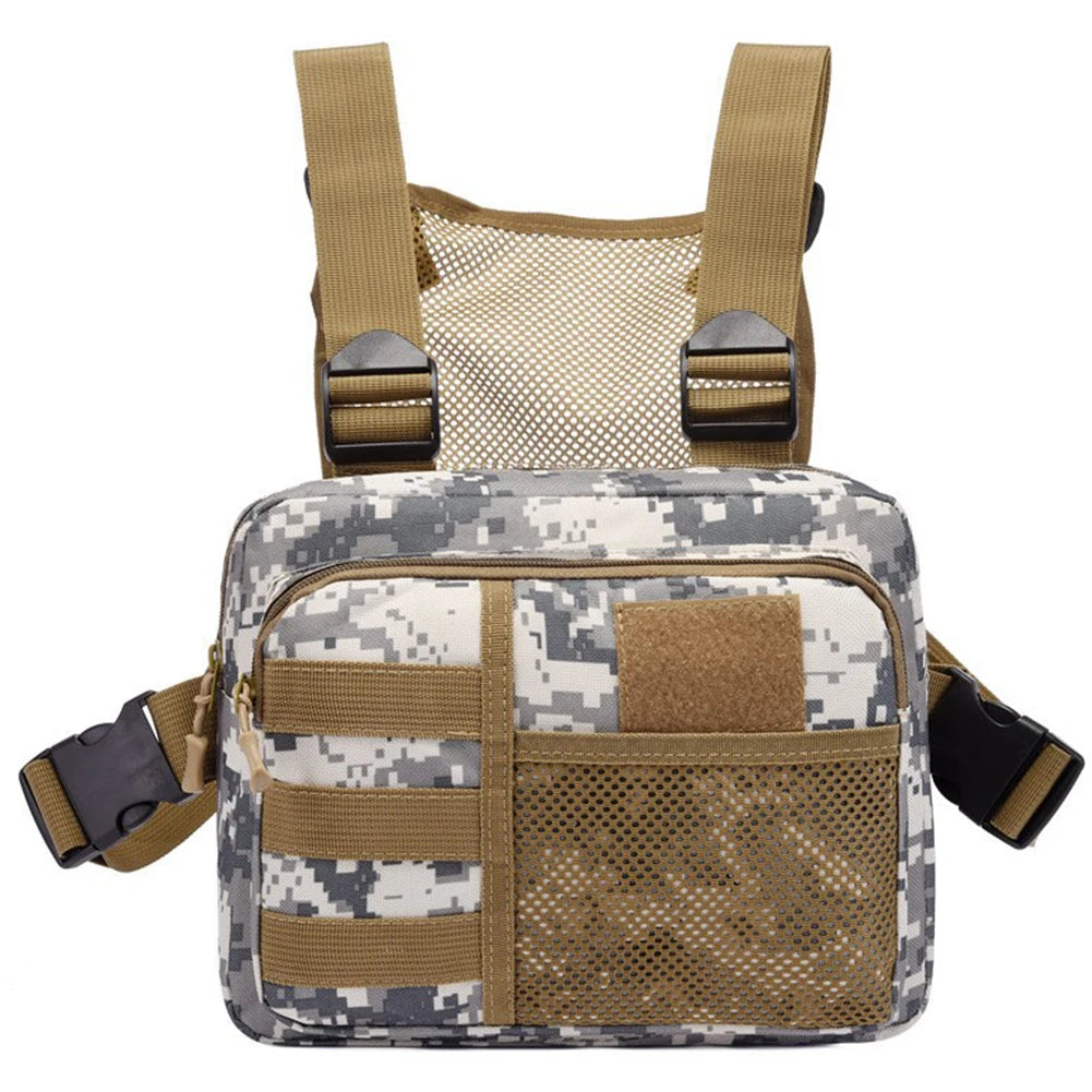 Shunmaii Men's Tactical Chest Bag Molle Outdoor Backpack