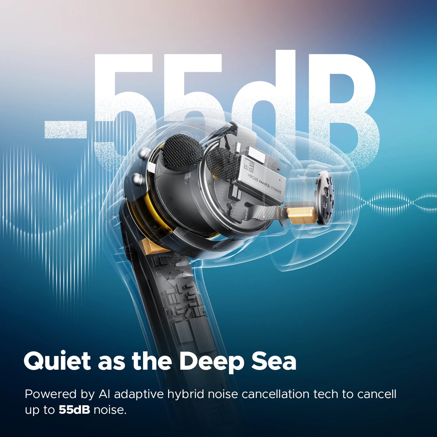 SoundPEATS Air5 Pro Wireless Earbuds With Adaptive ANC