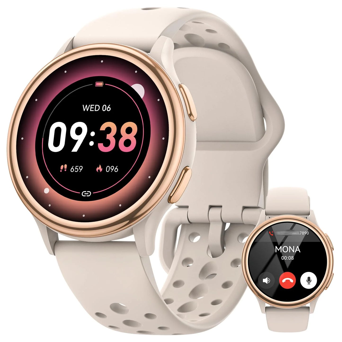 AnyloopCa Women Smartwatch Fitness Tracker 400+ Faces and Female Health