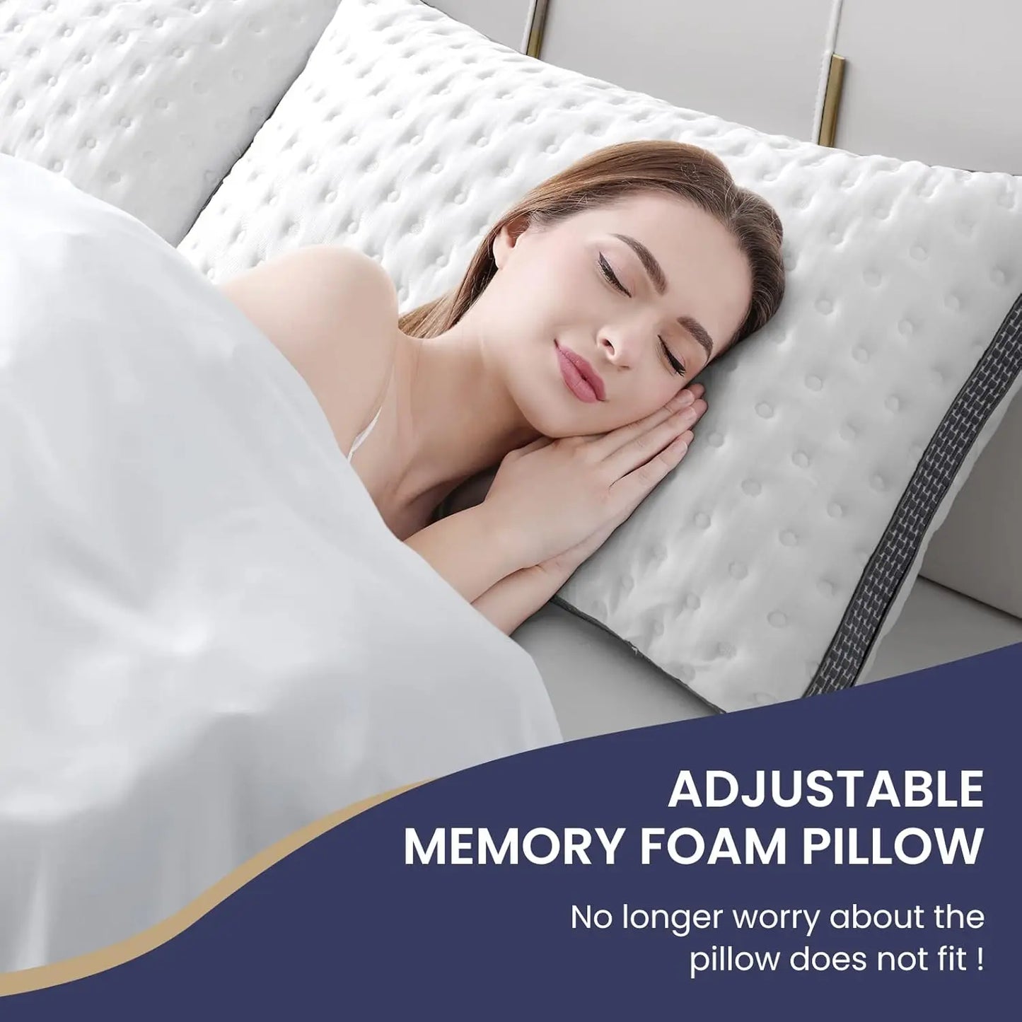 BedStory Cooling Gel Memory Foam Pillow CertiPUR US Certified