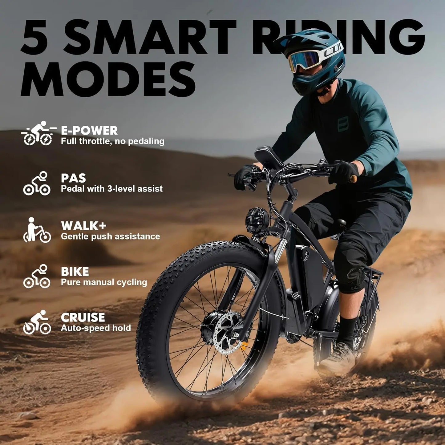 NOVA X1 6000W Dual Motor Electric Bike For All Terrain