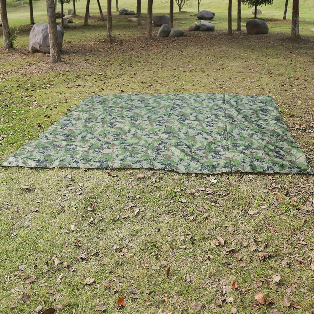 APWIKOGERC Portable Camouflage Awning Shade Camping Tarp Waterproof