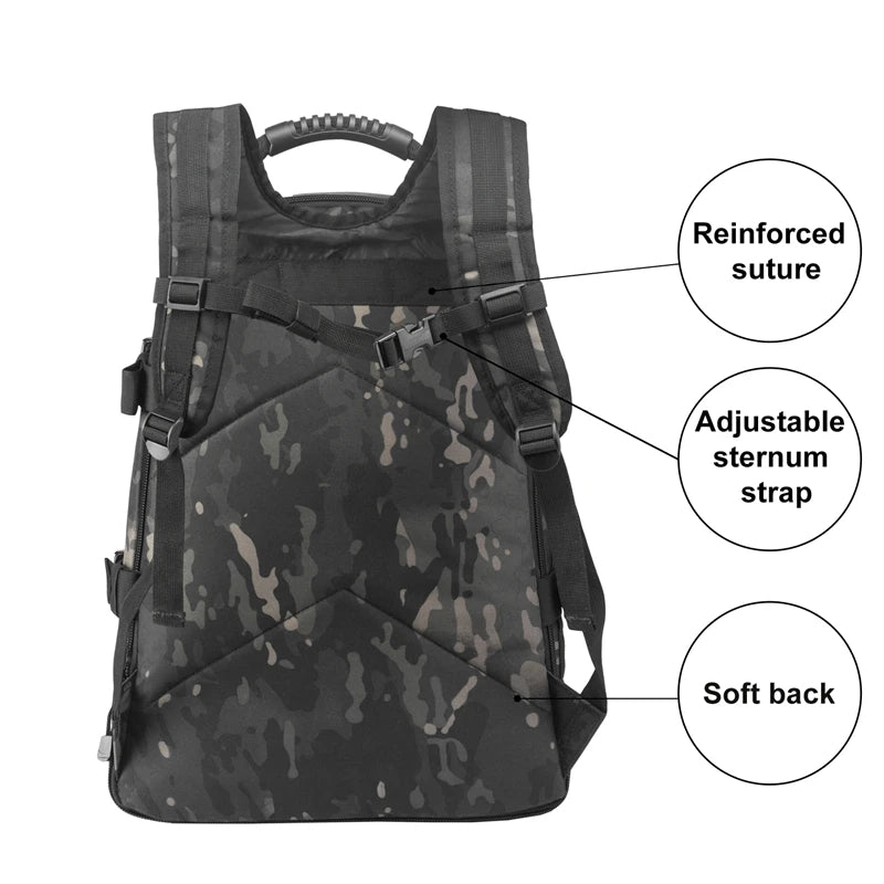 Military Tactical Laptop Backpack Water Resistant For Men And Women