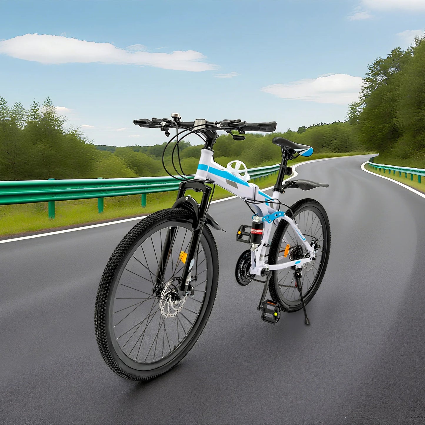 Foldable Mountain Bike 21 Speed For Daily Commute And Fitness