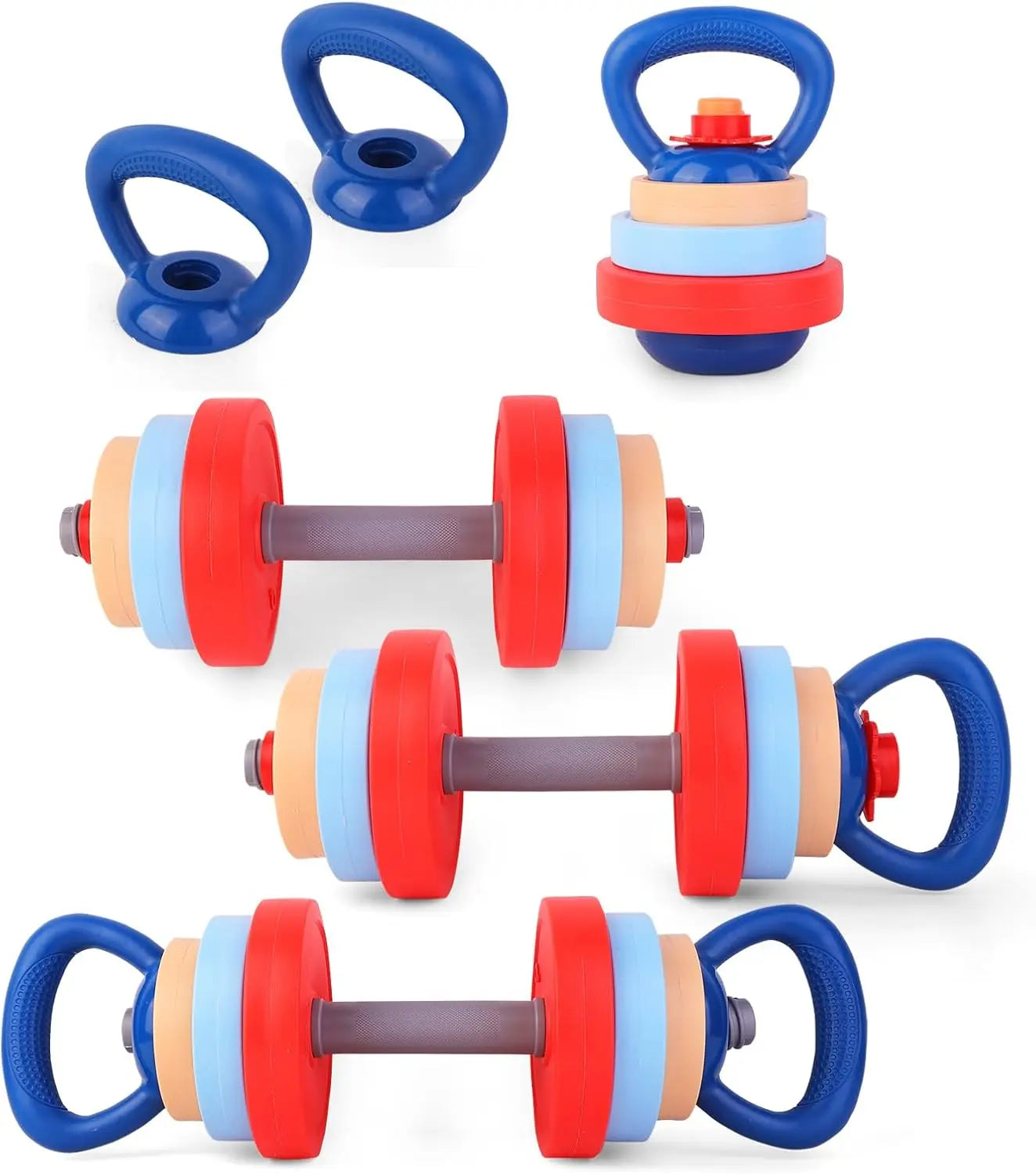 Adjustable Kids Dumbbells And Kettlebell Set For Active Play