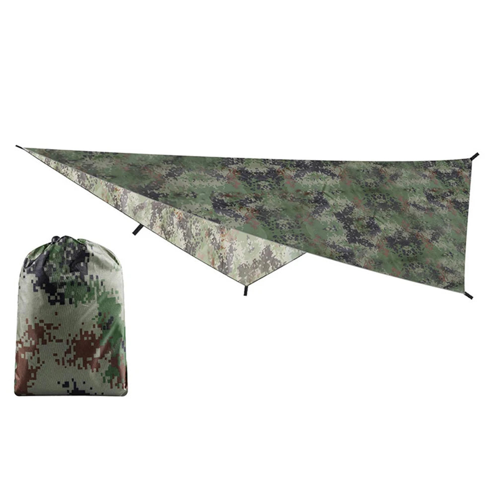 APWIKOGERC Portable Camouflage Awning Shade Camping Tarp Waterproof