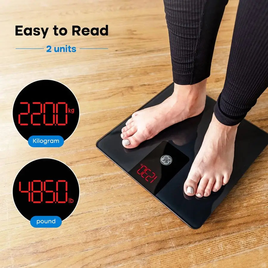 Digital Bathroom Scale With 500lb Capacity And BMI Weight Measurement