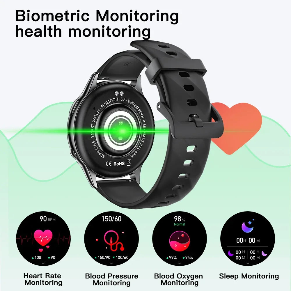 KUMI GW5 Smart Watch IP68 Waterproof Heart Rate SpO2