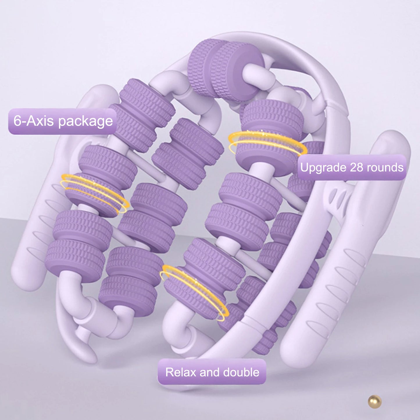 Portable Wheel Roller Massager For Relaxation And Pain Relief