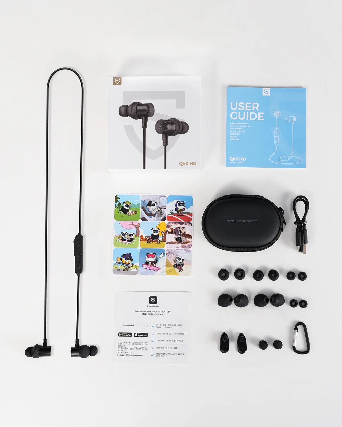 SoundPEATS Q40 HD Bluetooth Earphones LDAC HiRes Dual Magnet Driver
