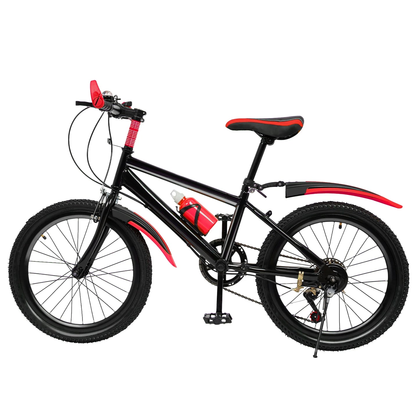 7-Speed Mountain Bike For Kids Durable Adjustable Height