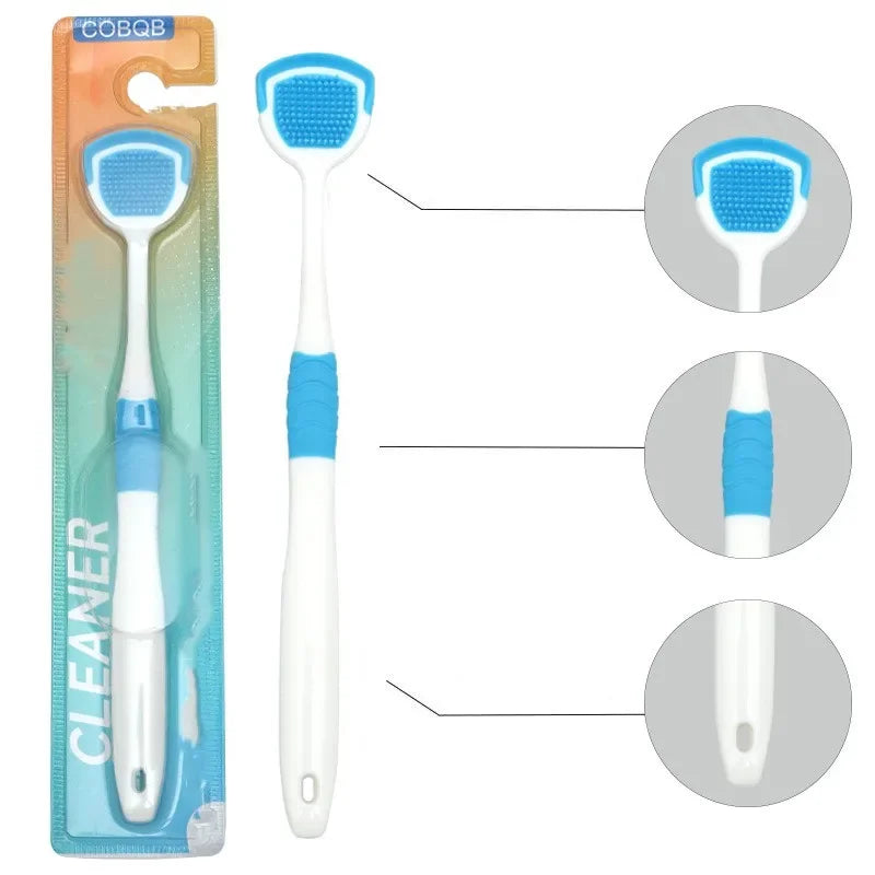 Tongue Scraper Silicone Soft Tongue Cleaner For Fresh Breath