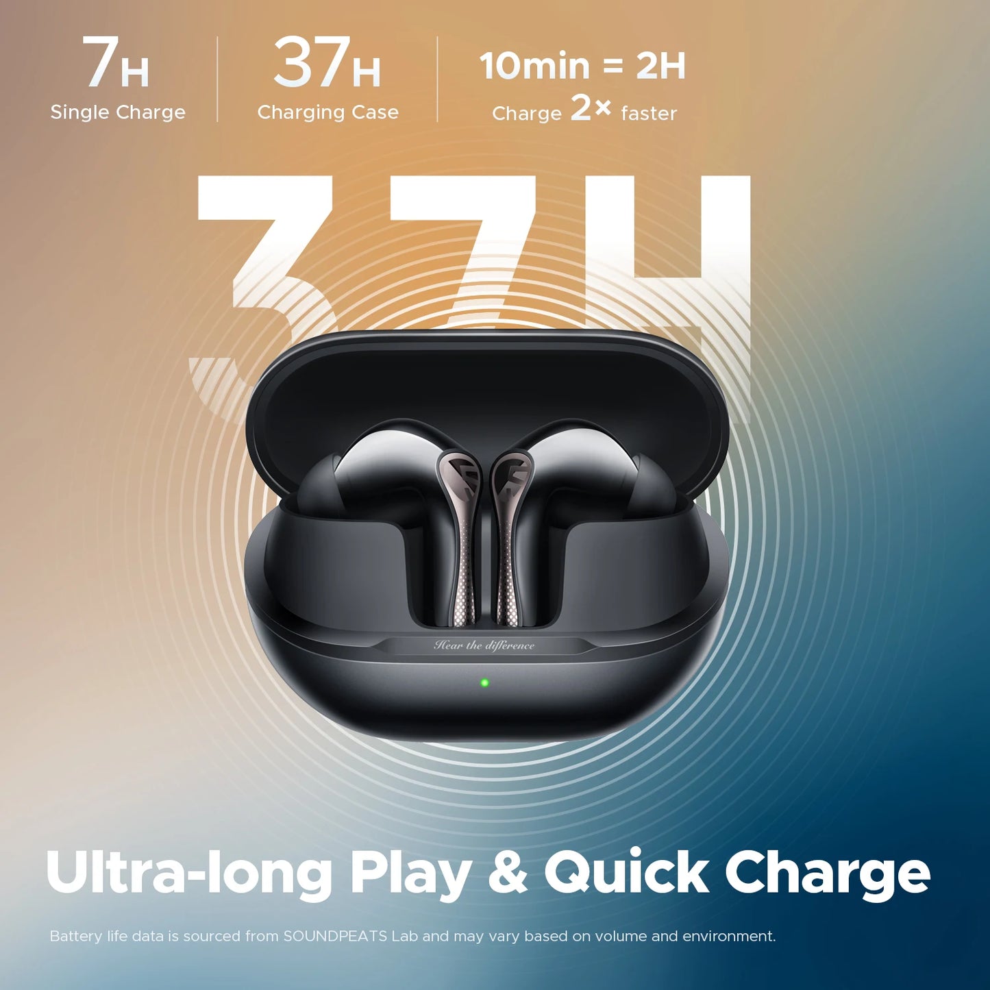 SoundPEATS Air5 Pro Wireless Earbuds With Adaptive ANC