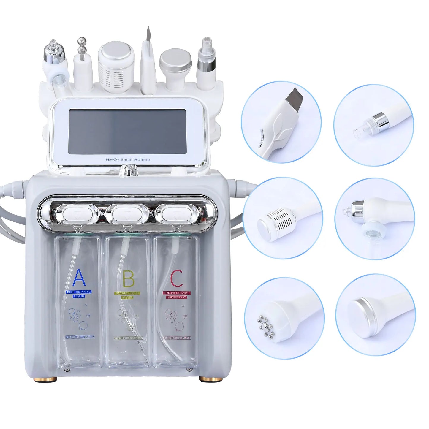 Amilibeauty 6 In 1 Aqua Peeling Oxygen Bubble Facial Cleansing Machine