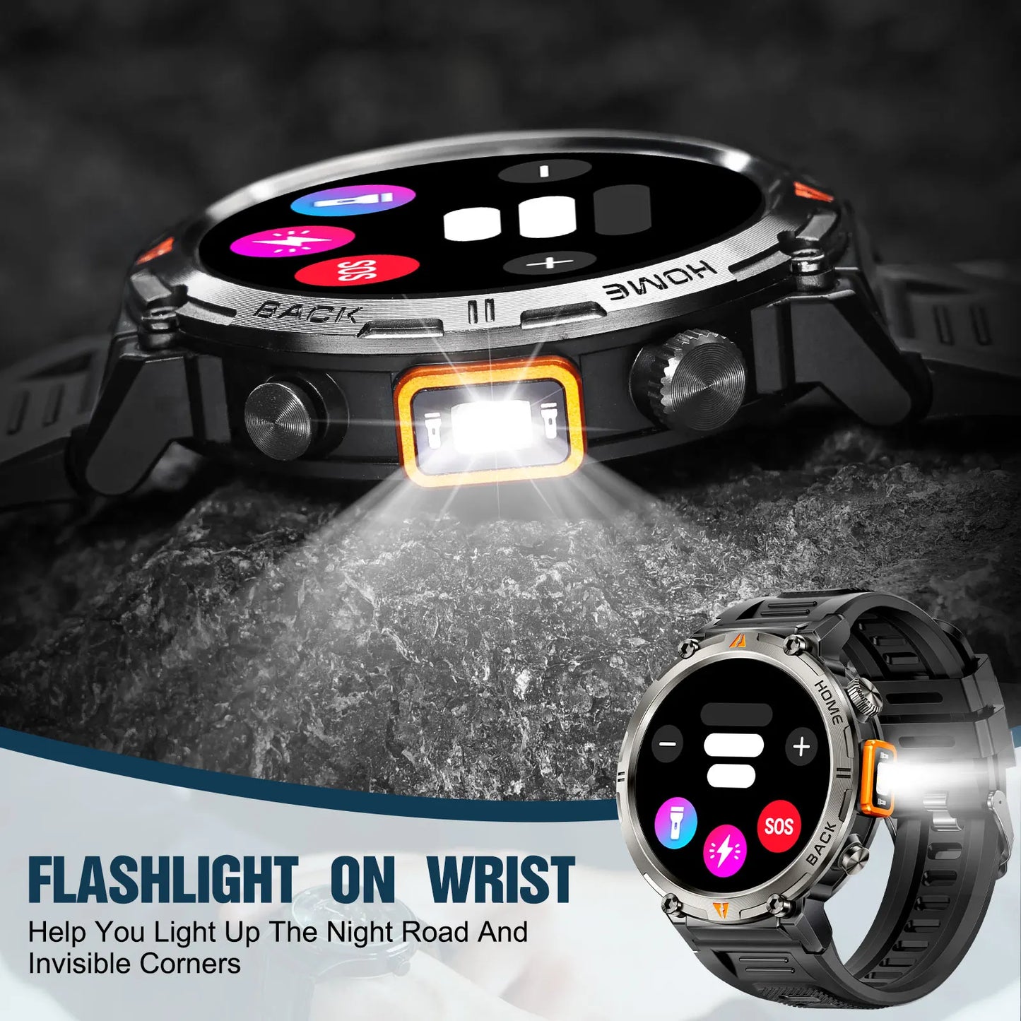 EIGIIS KE3 Bluetooth Call Smartwatch for Men With Health Monitor