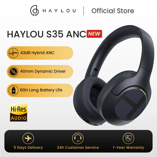 Haylou S35 ANC Wireless Headphones With 60 Hour Playtime