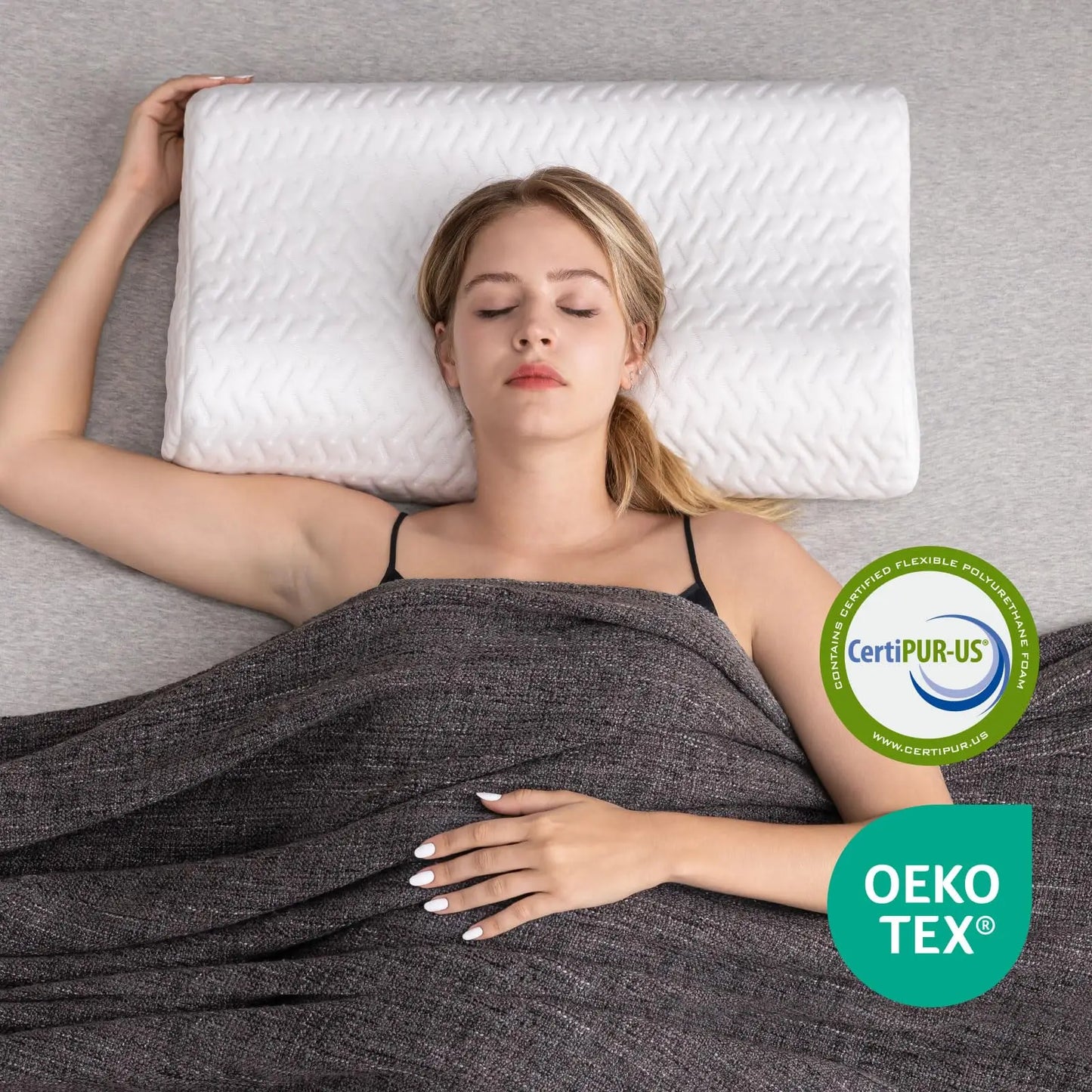 Hcore Adjustable Ergonomic Memory Foam Neck Pillow