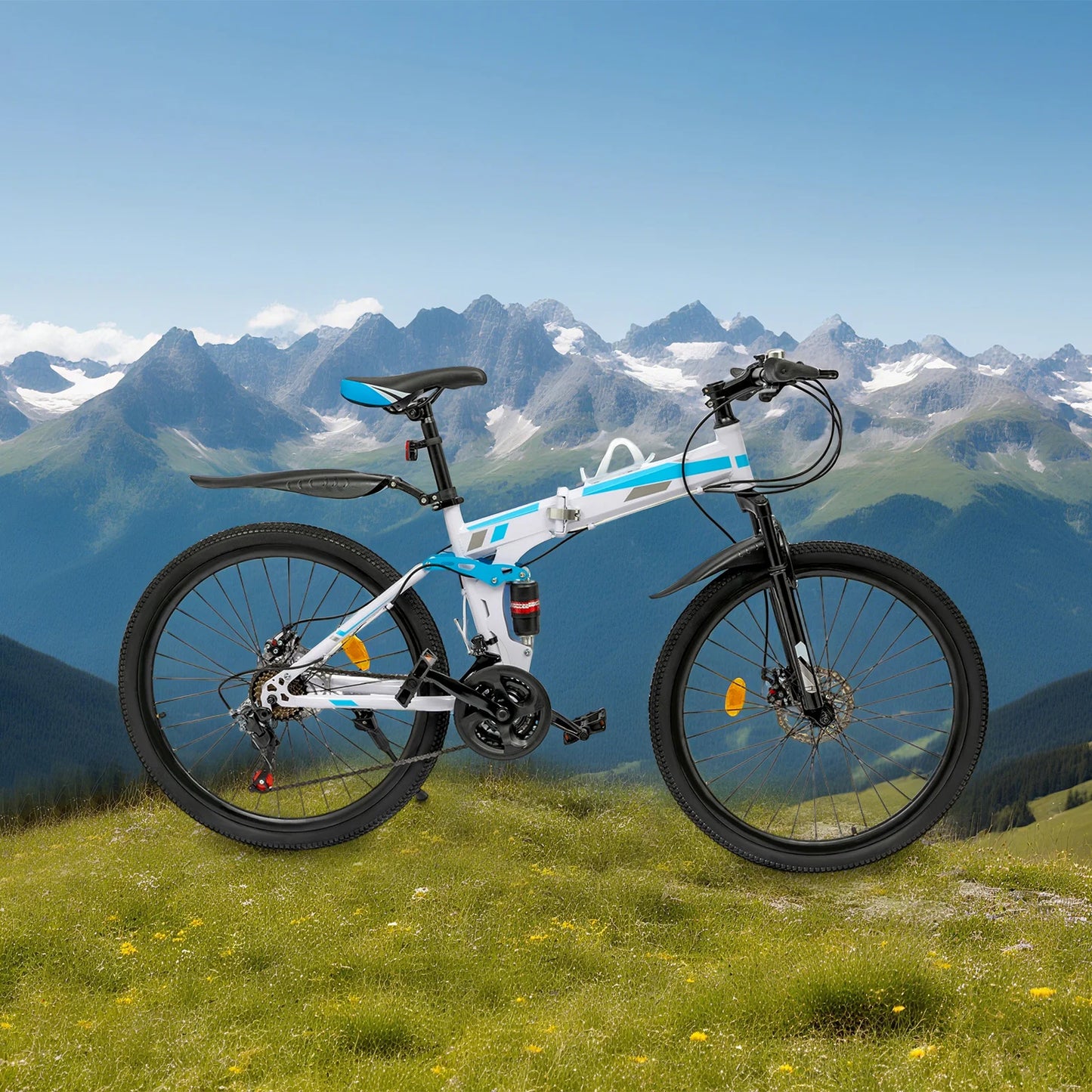 Foldable Mountain Bike 21 Speed For Daily Commute And Fitness