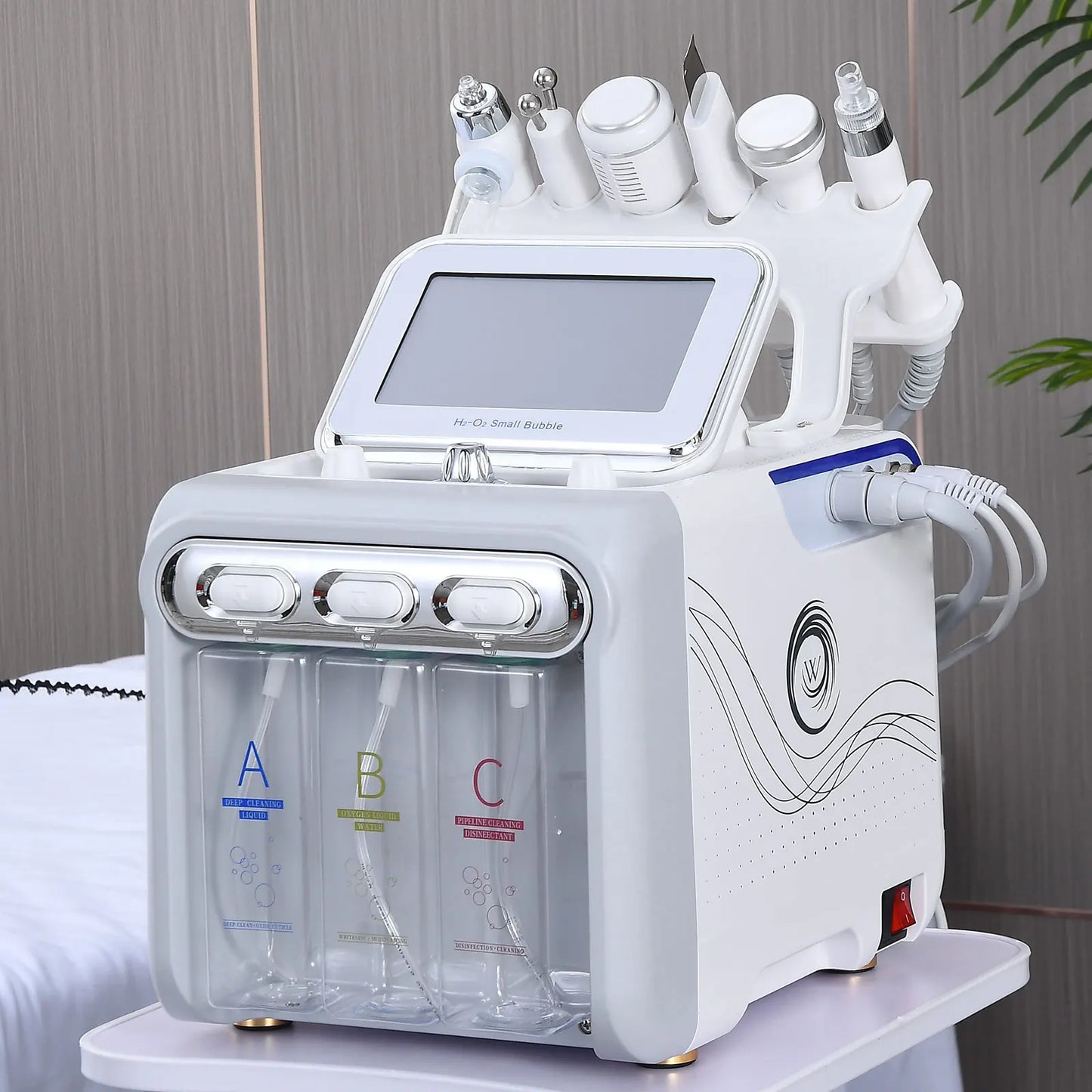 Amilibeauty 6 In 1 Aqua Peeling Oxygen Bubble Facial Cleansing Machine