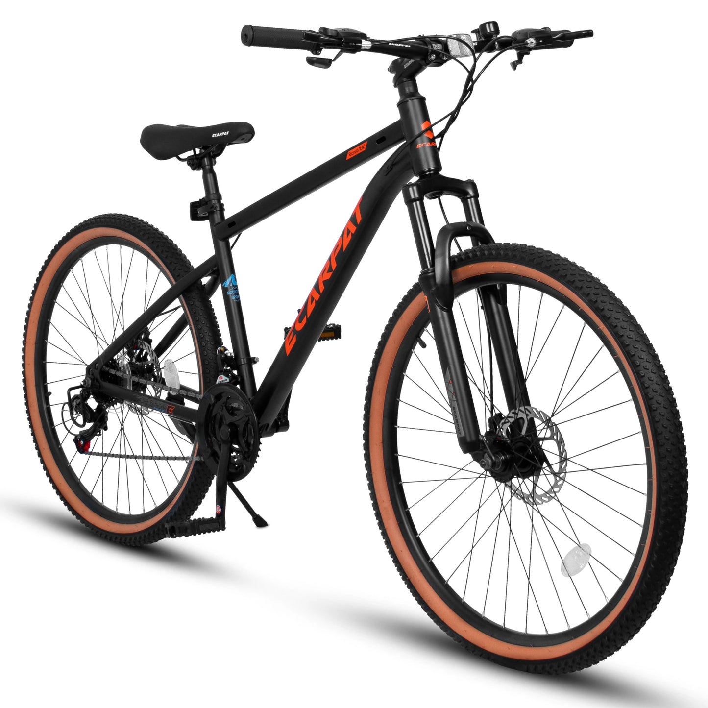 Ecarpat Unisex Mountain Bike 21-Speed Hard Tail Steel Frame