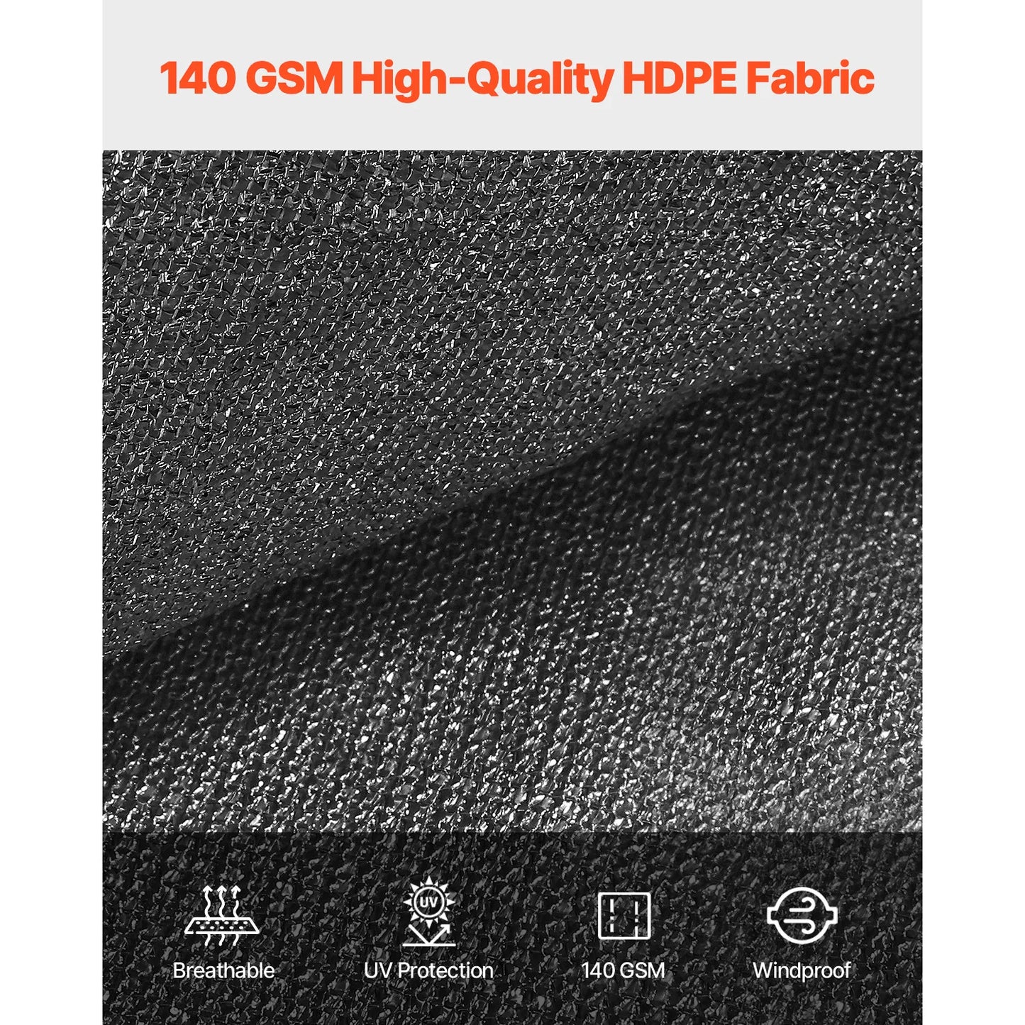 SucceBuy Sun Shade Cloth 140 GSM HDPE Canopy For Outdoor