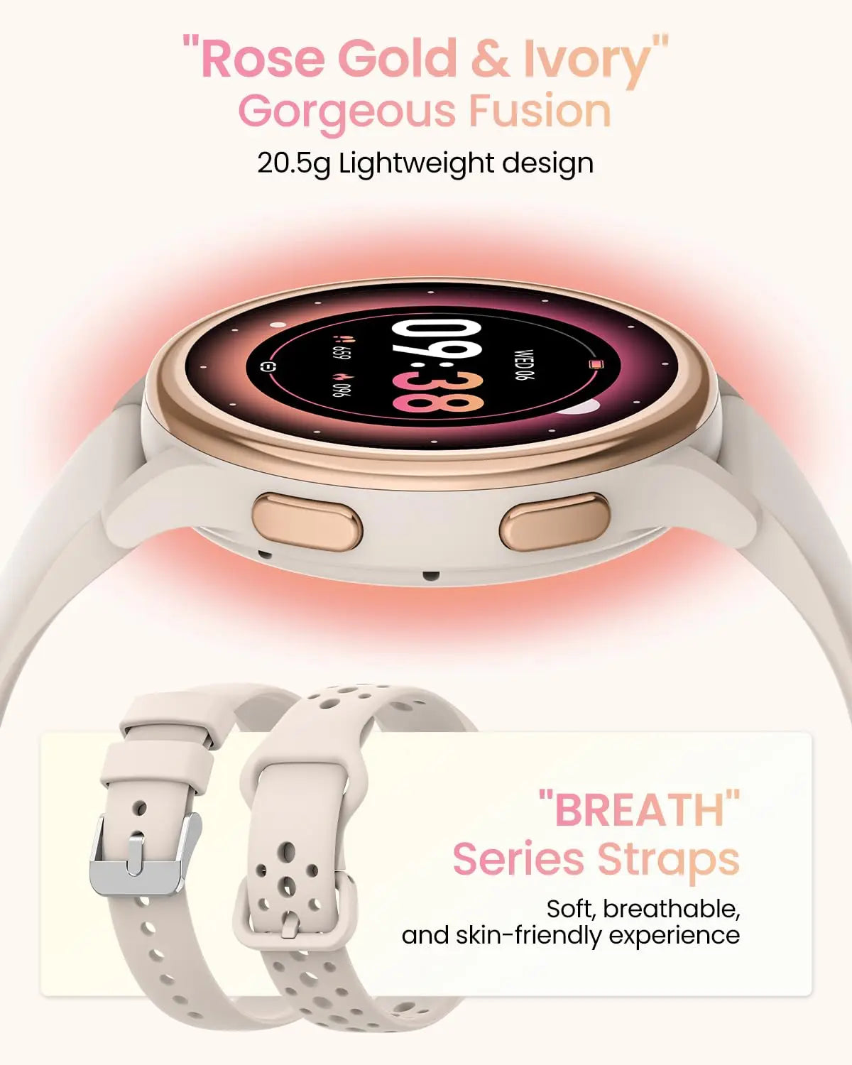 AnyloopCa Women Smartwatch Fitness Tracker 400+ Faces and Female Health