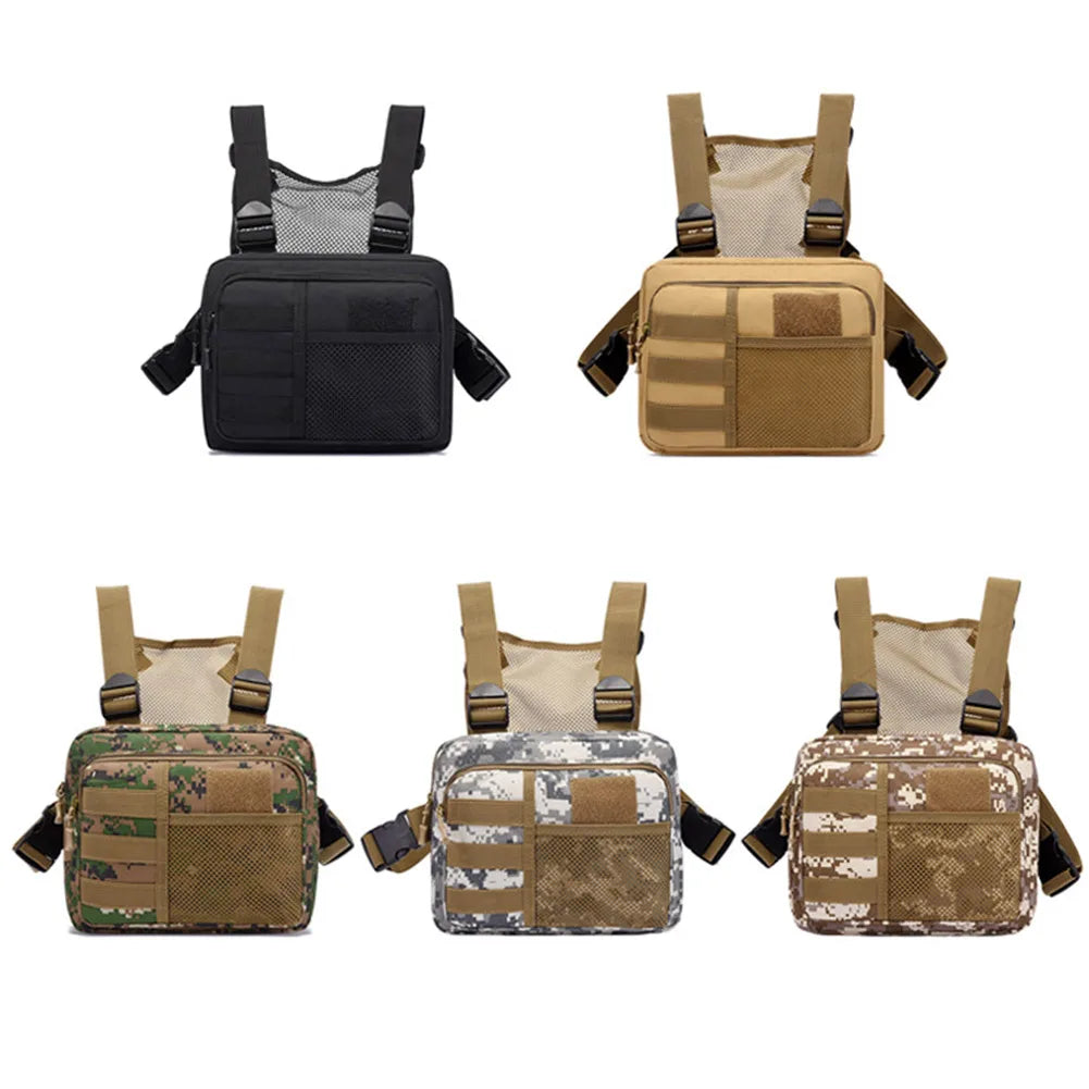 Shunmaii Men's Tactical Chest Bag Molle Outdoor Backpack