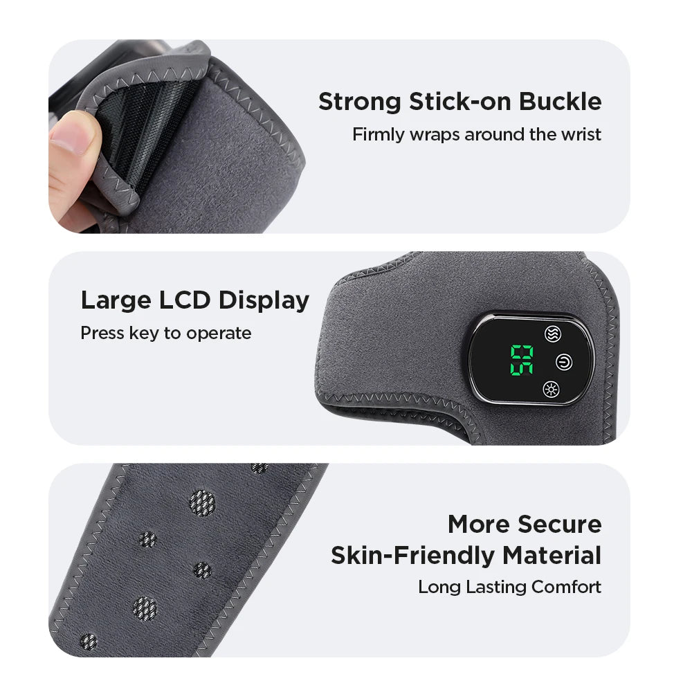 PASTSKY Electric Heated Ankle Massager With Foot Vibration