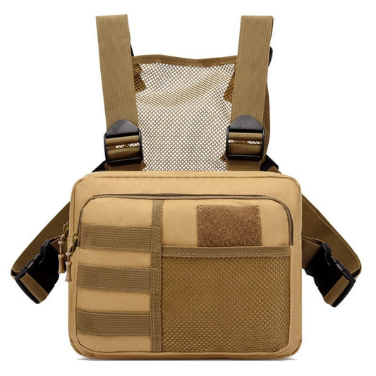 Shunmaii Men's Tactical Chest Bag Outdoor Vest Backpack Molle