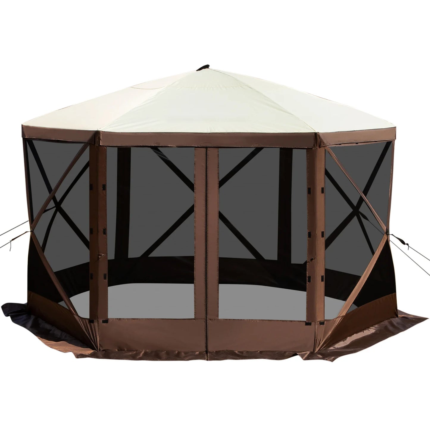 SucceBuy Pop-Up Camping Gazebo Canopy Shelter Six-Sided