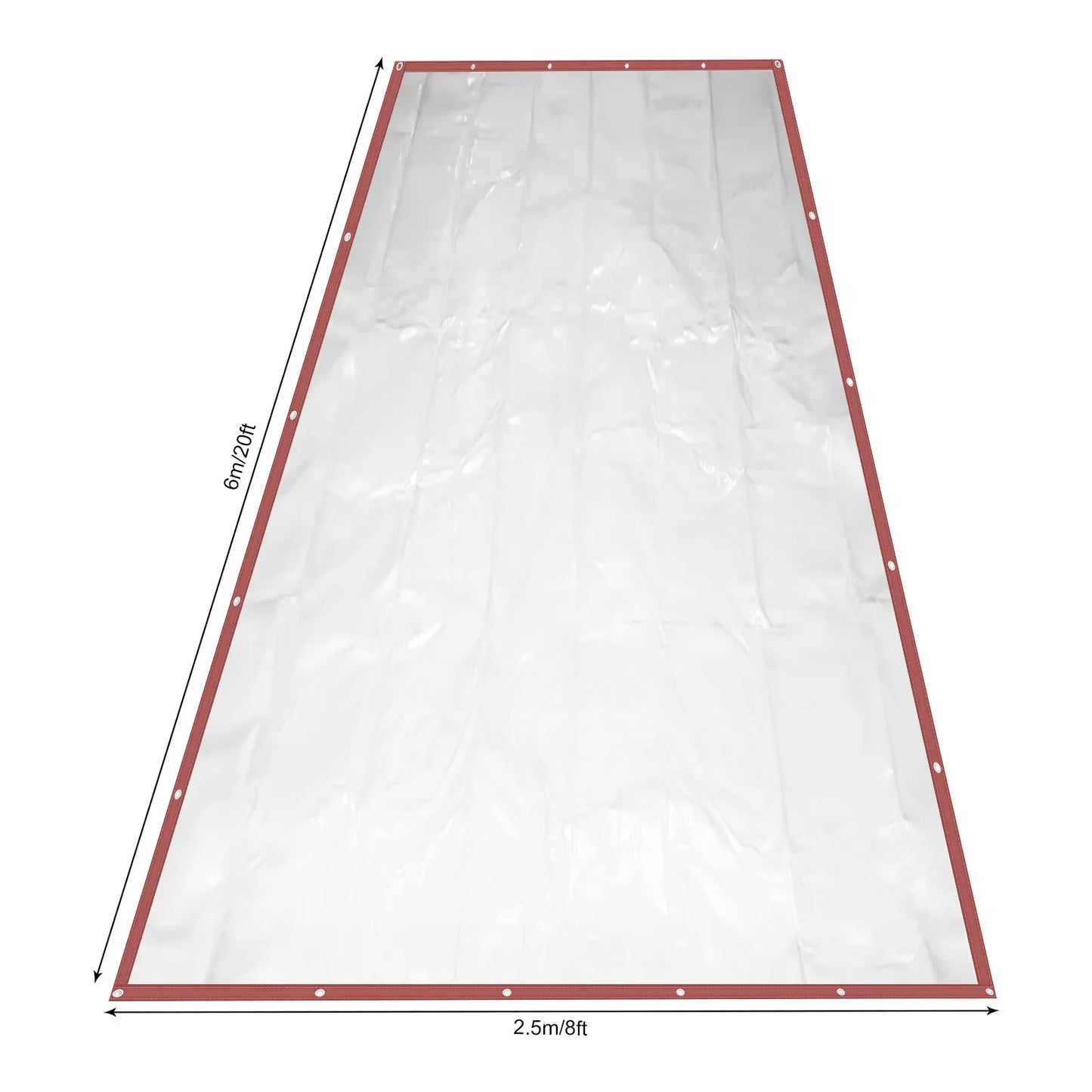 Commercial Waterproof Vinyl Clear Awning Canopy Roll Up Patio Enclosure