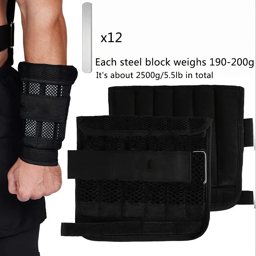 Adjustable Weight Vest With Ankle And Wrist Weights For Fitness Training
