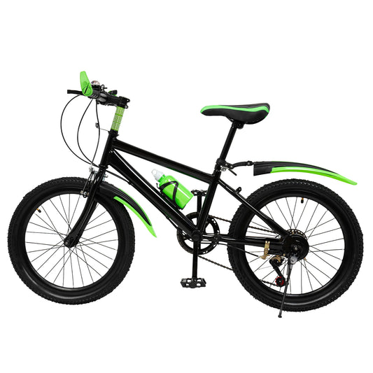 7-Speed Mountain Bike For Kids Durable Adjustable Height